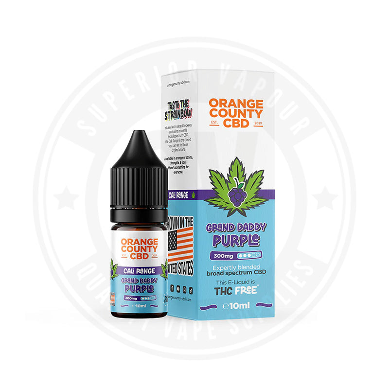 300Mg Cbd 10Ml E-Liquid By Orange County Grand Daddy Purple