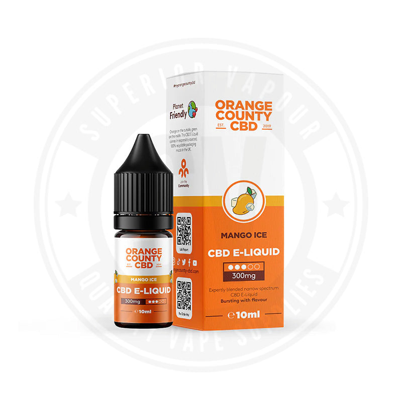 300Mg Cbd 10Ml E-Liquid By Orange County Mango Ice