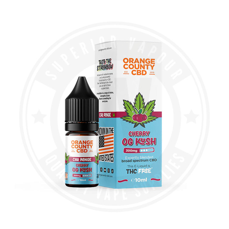 300Mg Cbd 10Ml E-Liquid By Orange County Cherry Og Kush