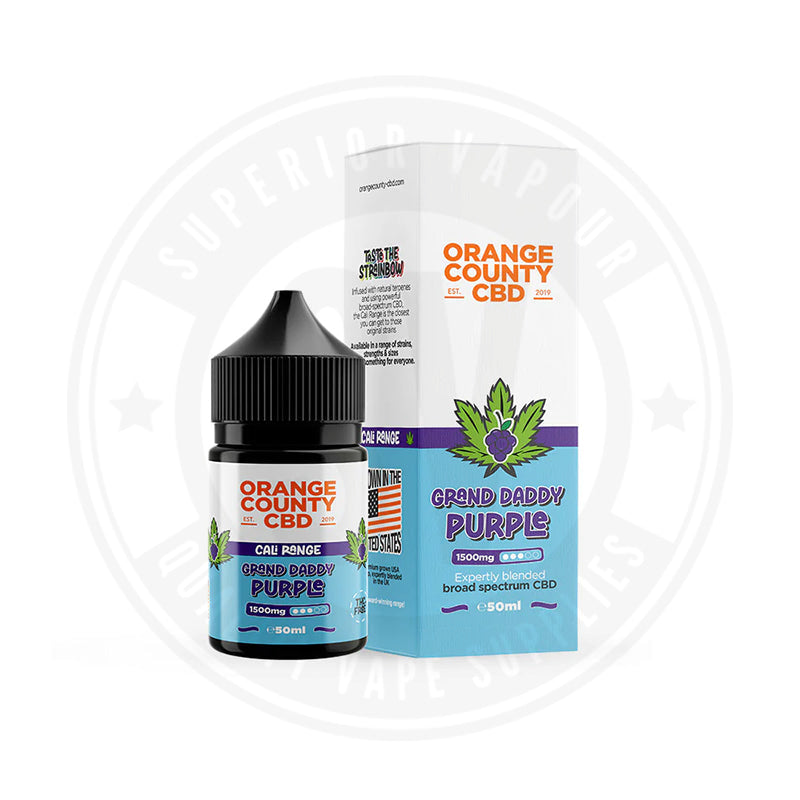 1500Mg Cbd 50Ml E-Liquid By Orange County Grand Daddy Purple